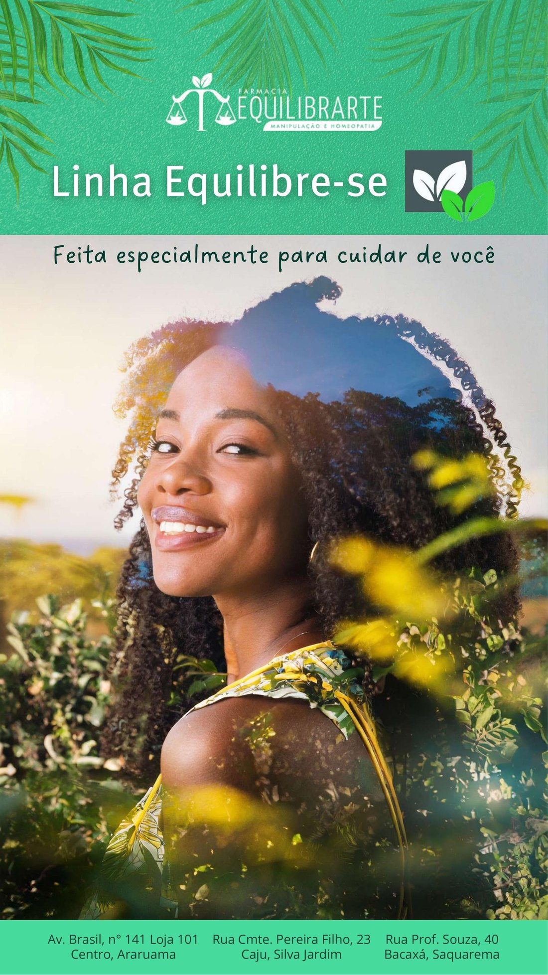 Capa do catálogo digital da Linha Equilibre-se